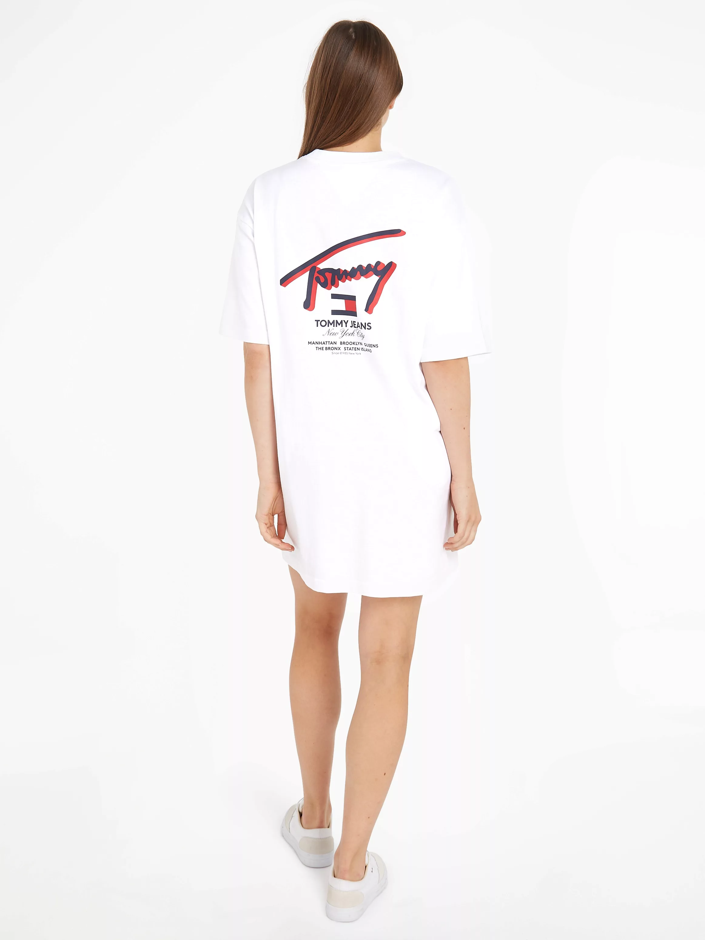 Tommy Jeans Shirtkleid TJW STREET SIGNATURE TEE DRESS mit Tommy Jeans Flagg günstig online kaufen