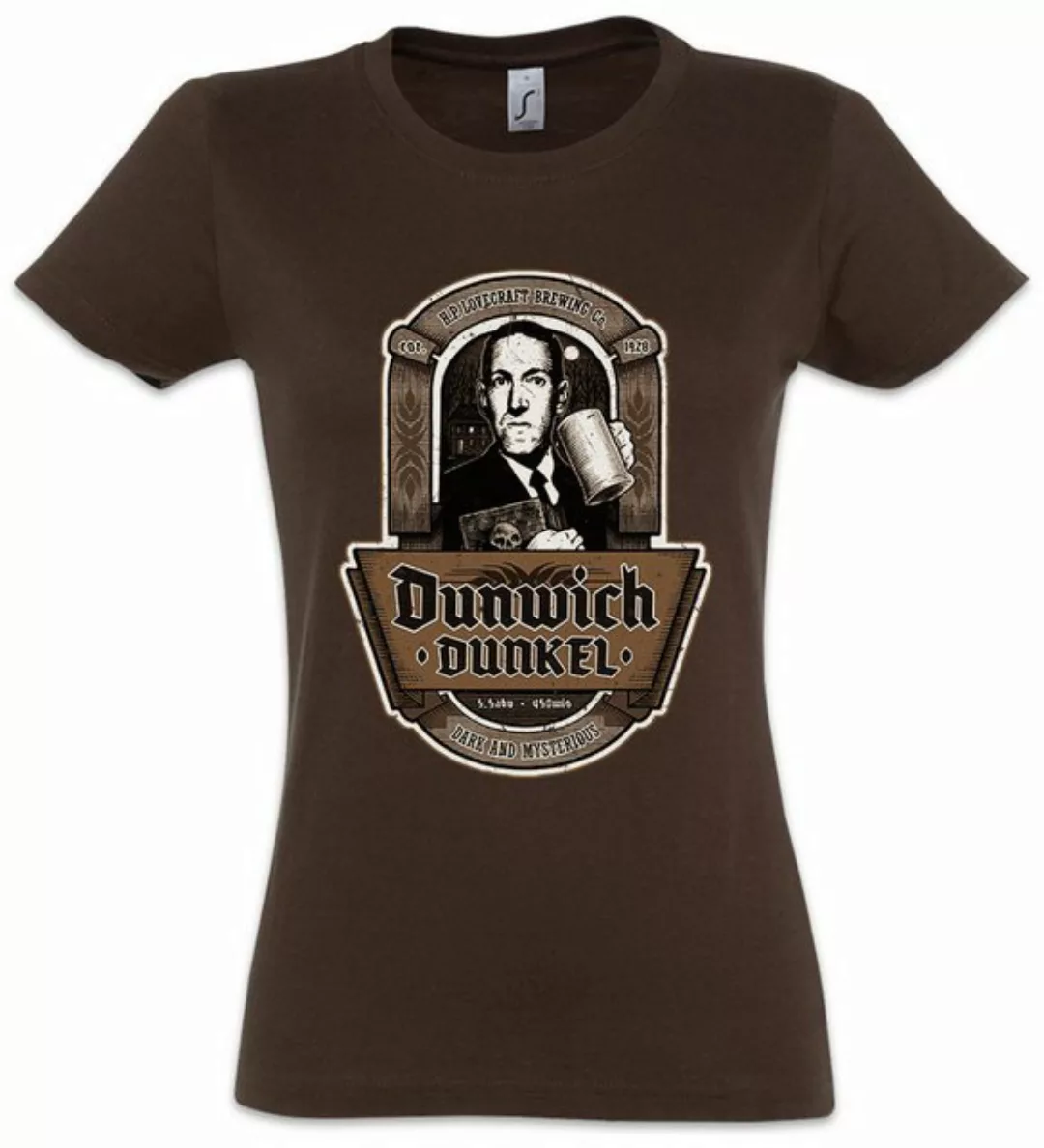 Urban Backwoods Print-Shirt Dunwich Dunkel Damen T-Shirt Lovecraft Miskaton günstig online kaufen