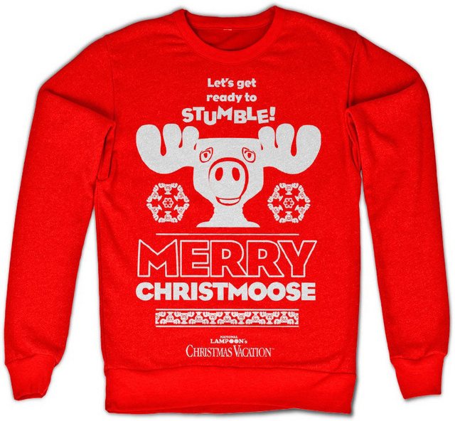 National Lampoon's Rundhalspullover Merry Christmoose Sweatshirt günstig online kaufen