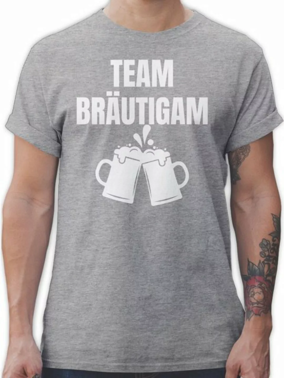 Shirtracer T-Shirt Team Bräutigam JGA Männer günstig online kaufen