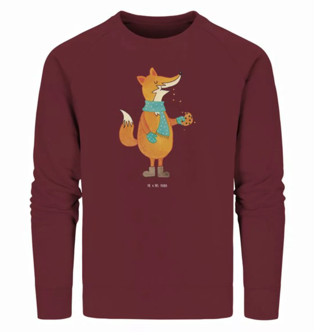 Mr. & Mrs. Panda Longpullover Größe S Fuchs Keks - Burgundy - Geschenk, Swe günstig online kaufen