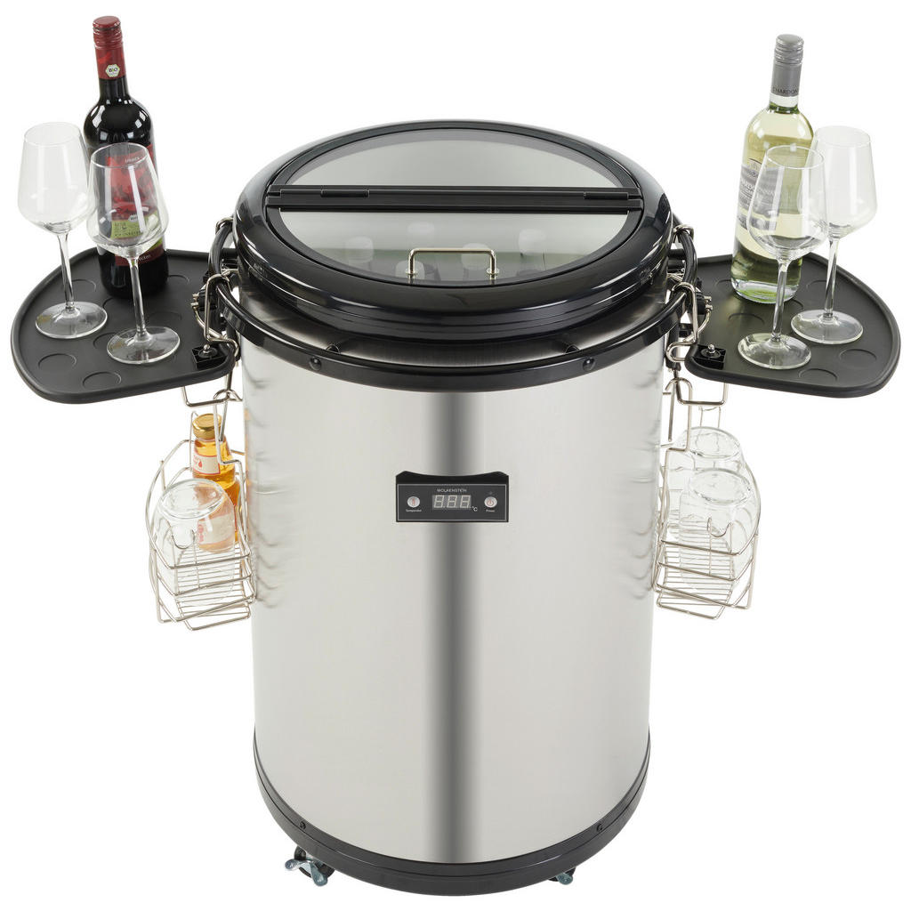 Wolkenstein Party-Kühlfass PC500-IX Inox B/H/T: ca. 46x77x46 cm günstig online kaufen