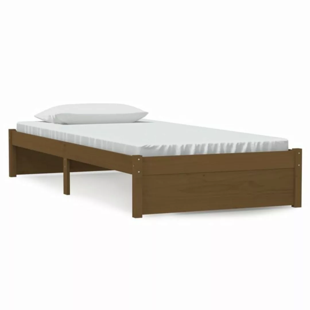 furnicato Bett Massivholzbett Honigbraun 90x200 cm günstig online kaufen