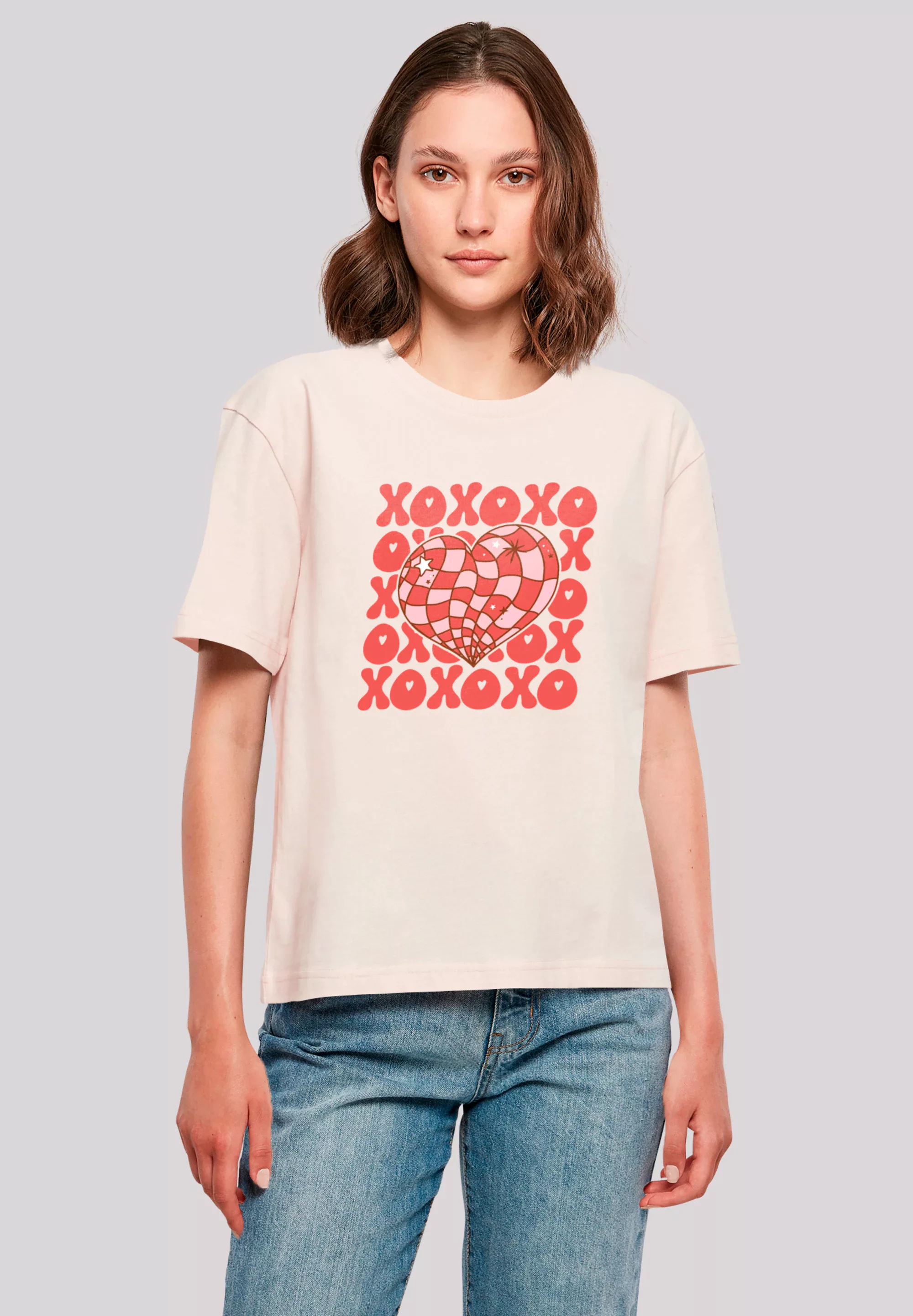 F4NT4STIC T-Shirt "XOXO Herz Love", Premium Qualität günstig online kaufen