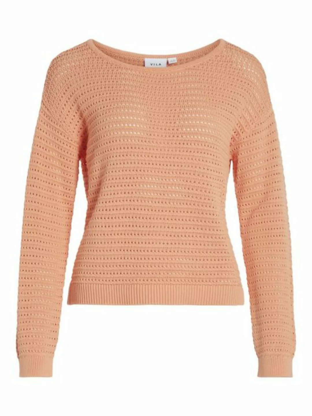 Vila Strickpullover BELLISINA (1-tlg) Lochmuster günstig online kaufen