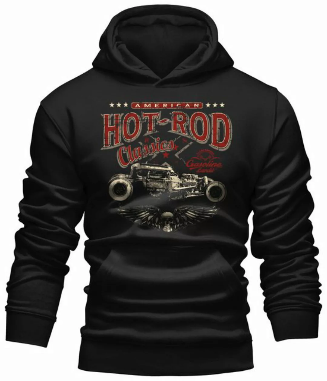 GASOLINE BANDIT® Kapuzensweatshirt Rockabilly Biker Racer Kapuzen-Pullover: günstig online kaufen