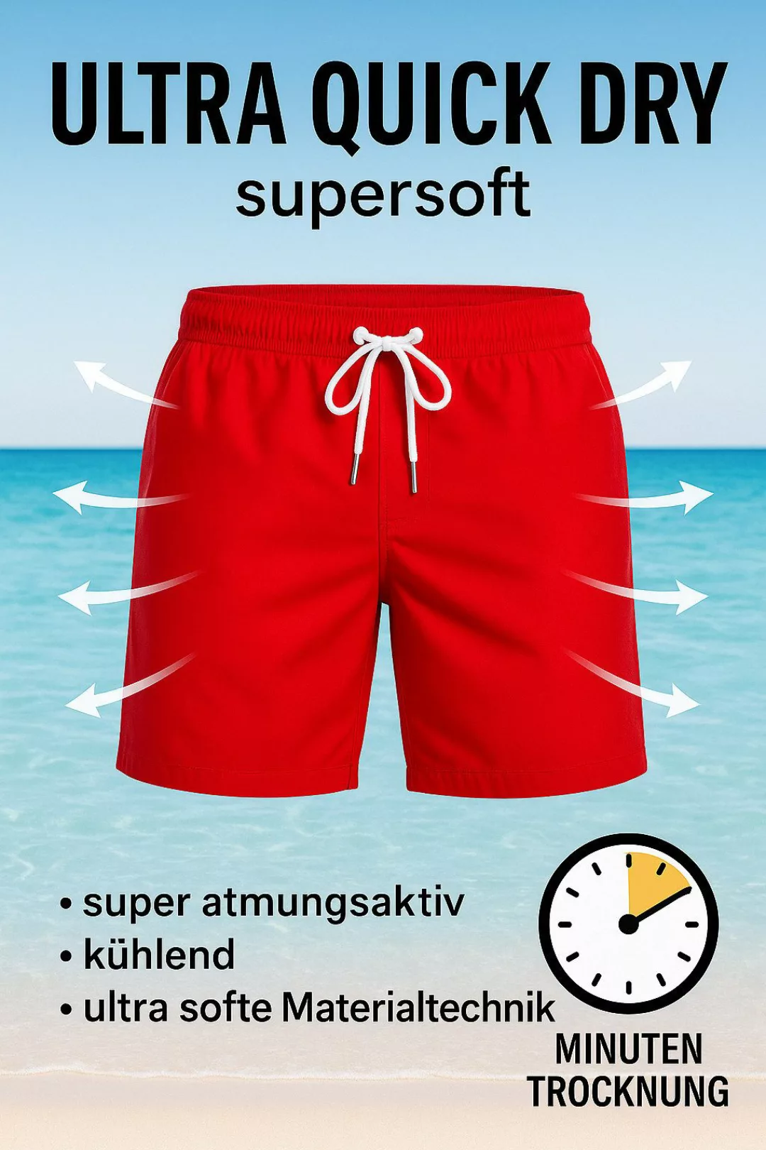 RedBridge Badeshorts Extrem schnelltrocknend – Atmungsaktiv, günstig online kaufen