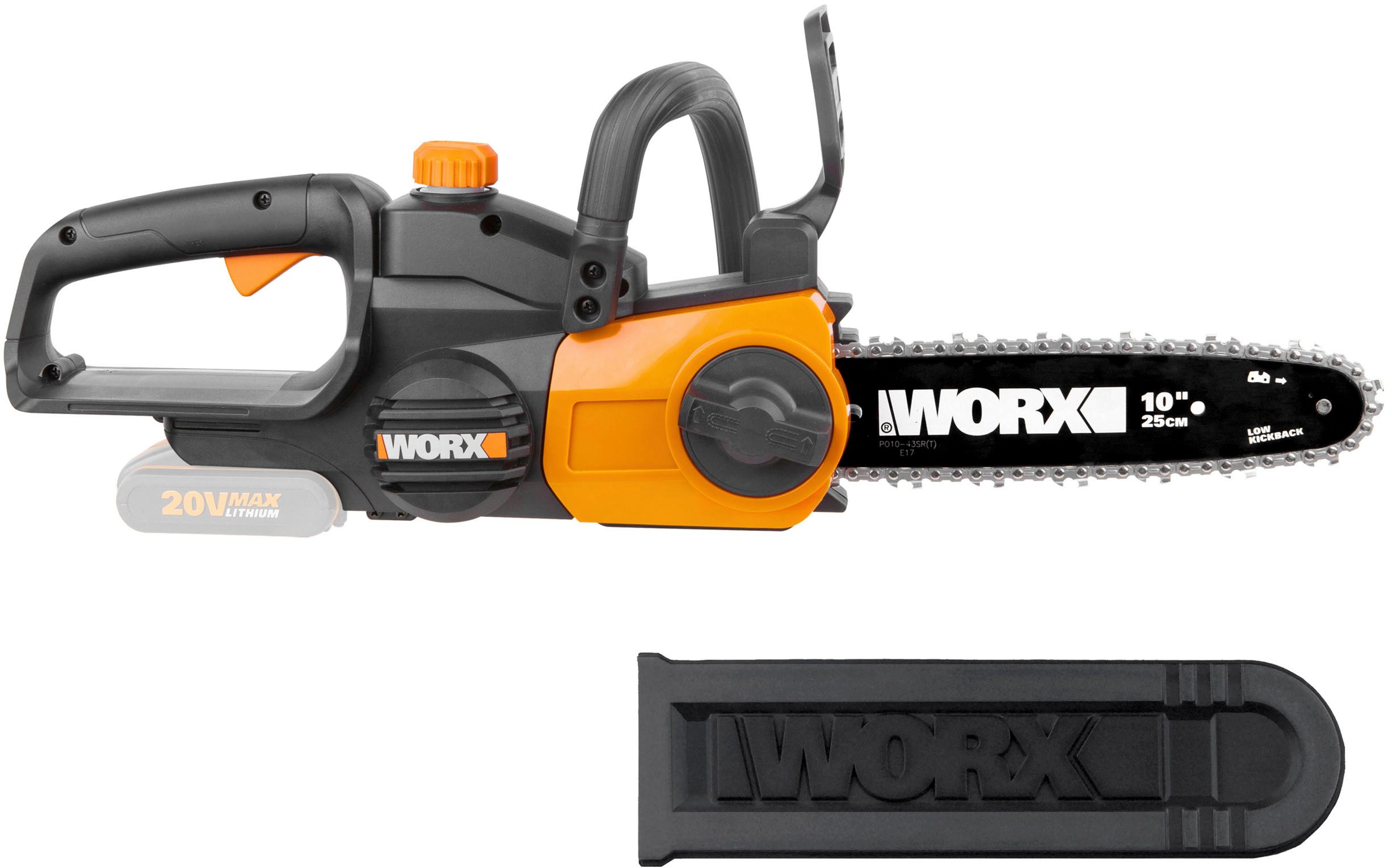 Worx Akku-Kettensäge WG322E.9, 25 cm Schwertlänge, günstig online kaufen