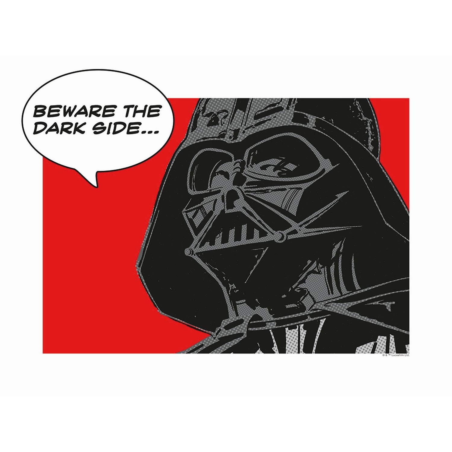 Disney Poster Star Wars Vader Rot und Schwarz 40 x 30 cm 610245 günstig online kaufen
