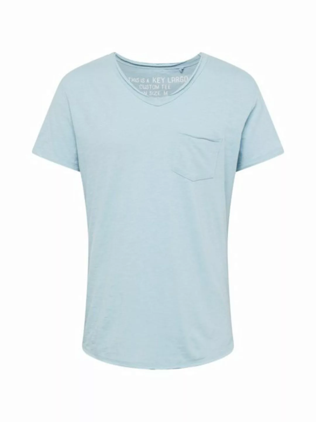 Key Largo T-Shirt Water vintage Look uni Basic MT00780 V-Ausschnitt unifarb günstig online kaufen