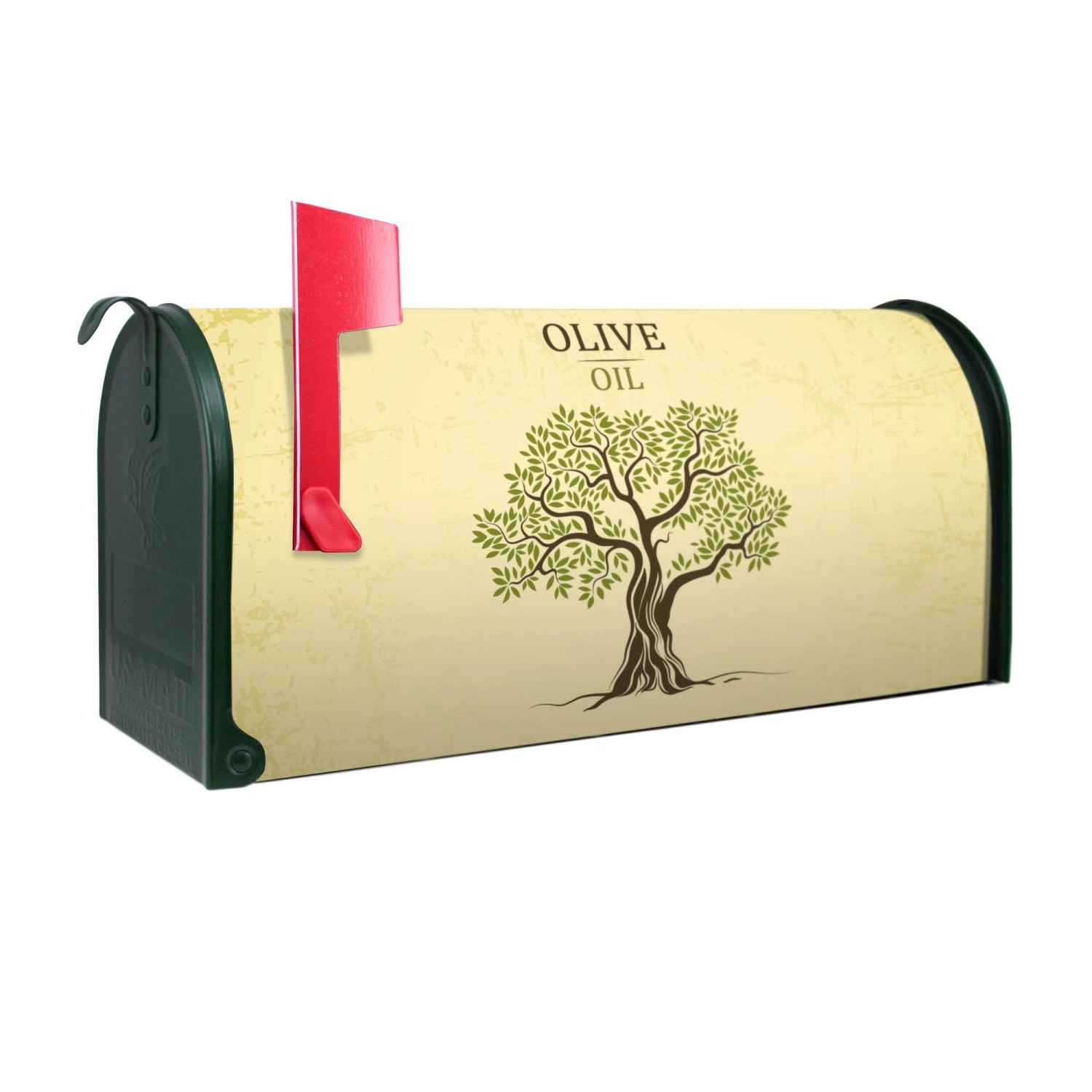 Banjado Amerikanischer Briefkasten Grün 48x22x16cm US Mailbox Letterbox Pos günstig online kaufen