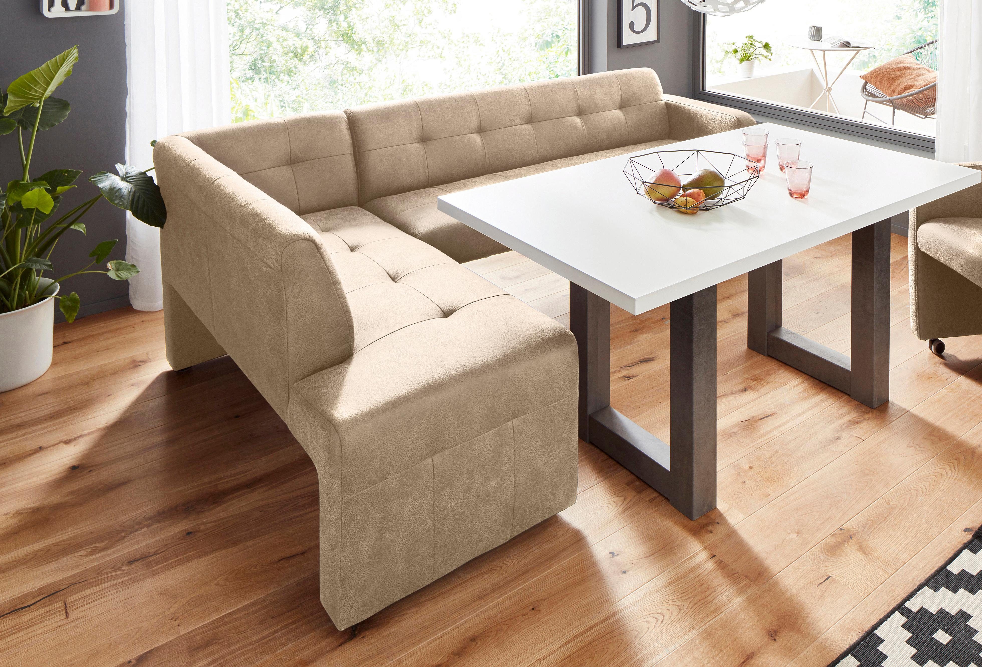 exxpo - sofa fashion Eckbank "Barista mit toller Detailverarbeitung, hohe B günstig online kaufen