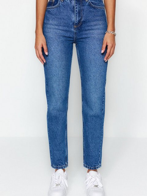 Trendyol 7/8-Jeans (1-tlg) Plain/ohne Details günstig online kaufen