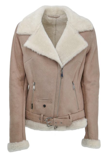 Hollert Winterjacke Lammfelljacke Ramoneska Beige günstig online kaufen