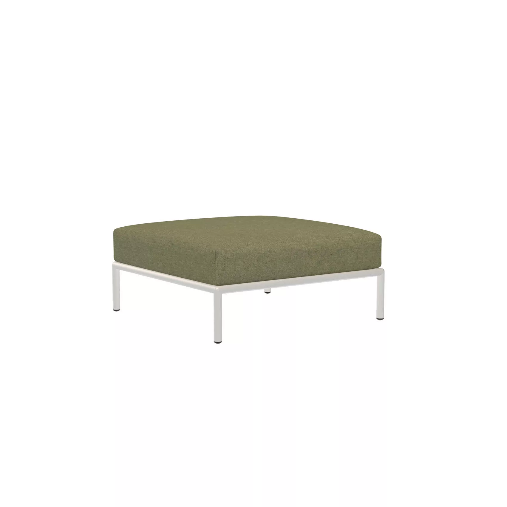 LEVEL Outdoor Ottoman Lounge-Modul 3 Blattgrün Weiß günstig online kaufen