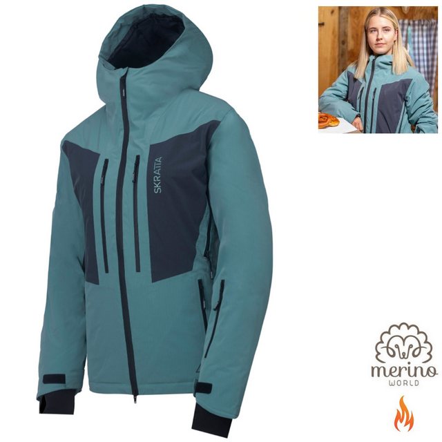 Skratta Hardshelljacke Skratta - Damen Merino Skijacke Jesper wasserdichte günstig online kaufen