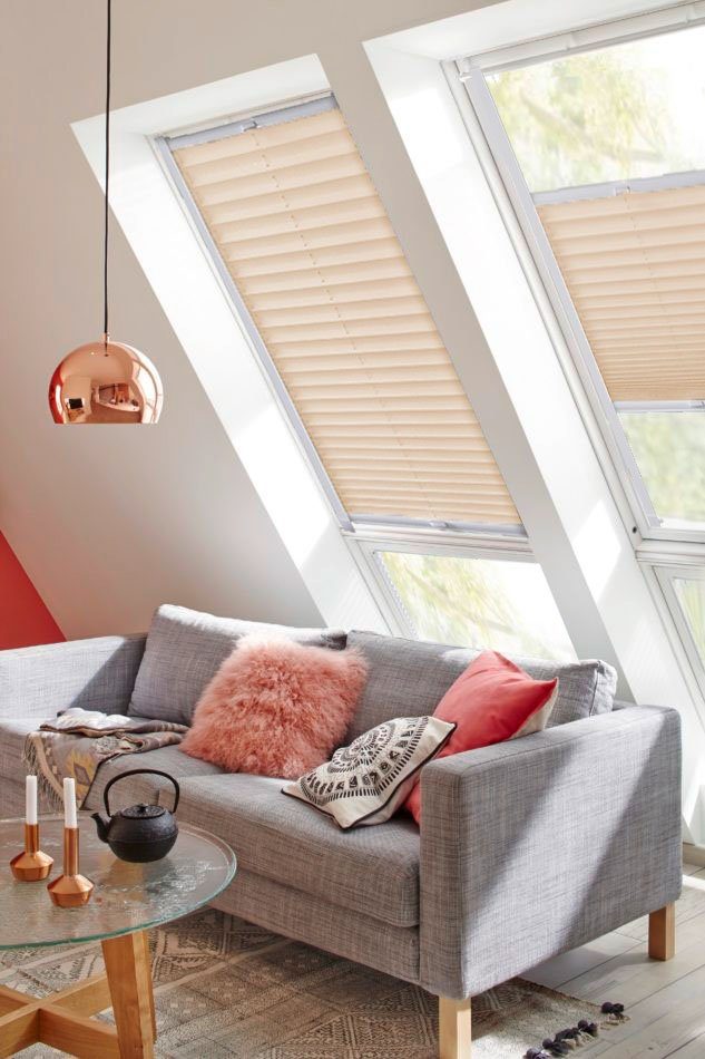 sunlines Dachfensterplissee »Classic Style Crepe«, Lichtschutz, verspannt, günstig online kaufen
