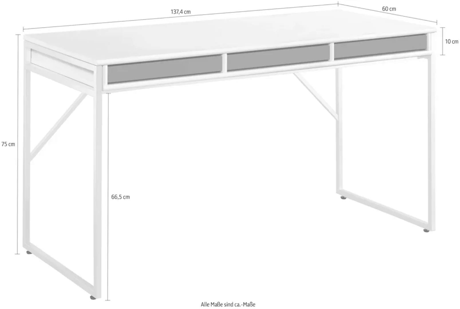 Hammel Furniture Schreibtisch »Mistral Bürotisch, Arbeitstisch, Tisch, Comp günstig online kaufen