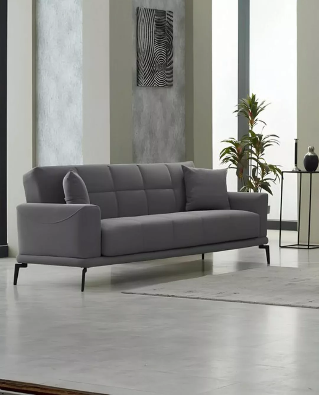 JVmoebel Sofa Sofa Dreisitzer Couch Polstersofa Design 3 Sitzer Stoffsofa G günstig online kaufen