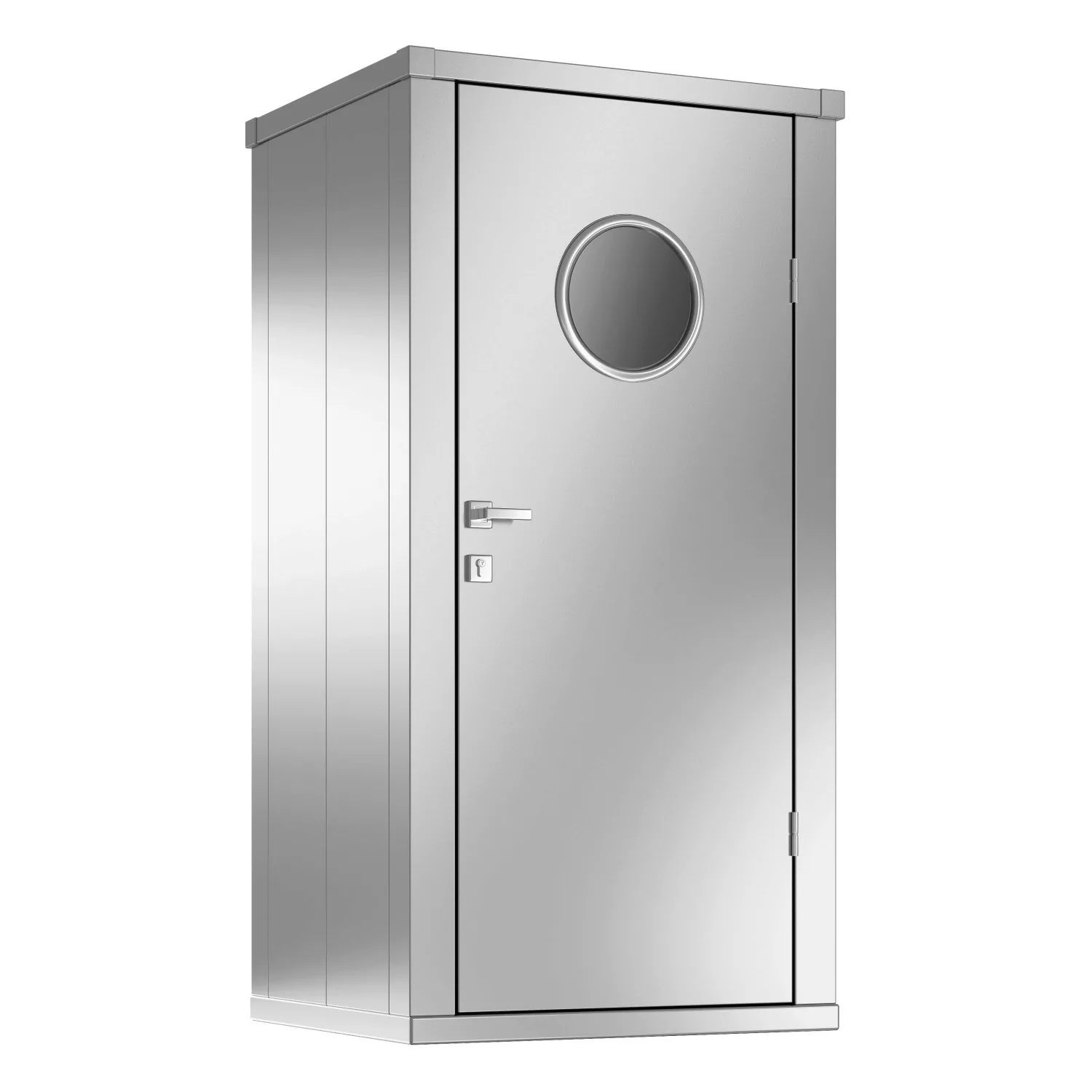 Guardi Geräteschrank mit Bullauge M Silber Metallic günstig online kaufen