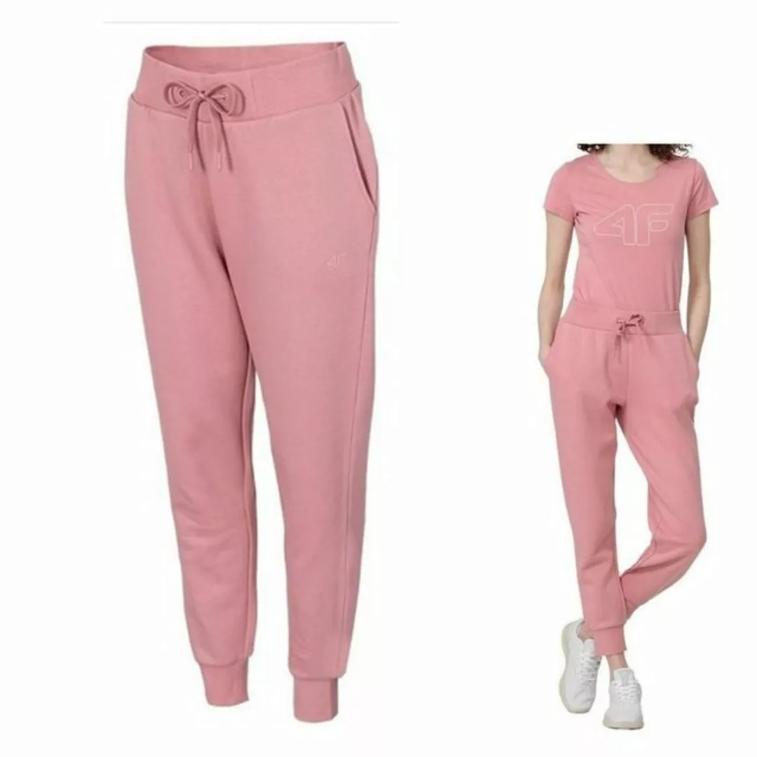 4F Leggings 4F - Damen Sweathose, Jogginghose Baumwolle pink günstig online kaufen