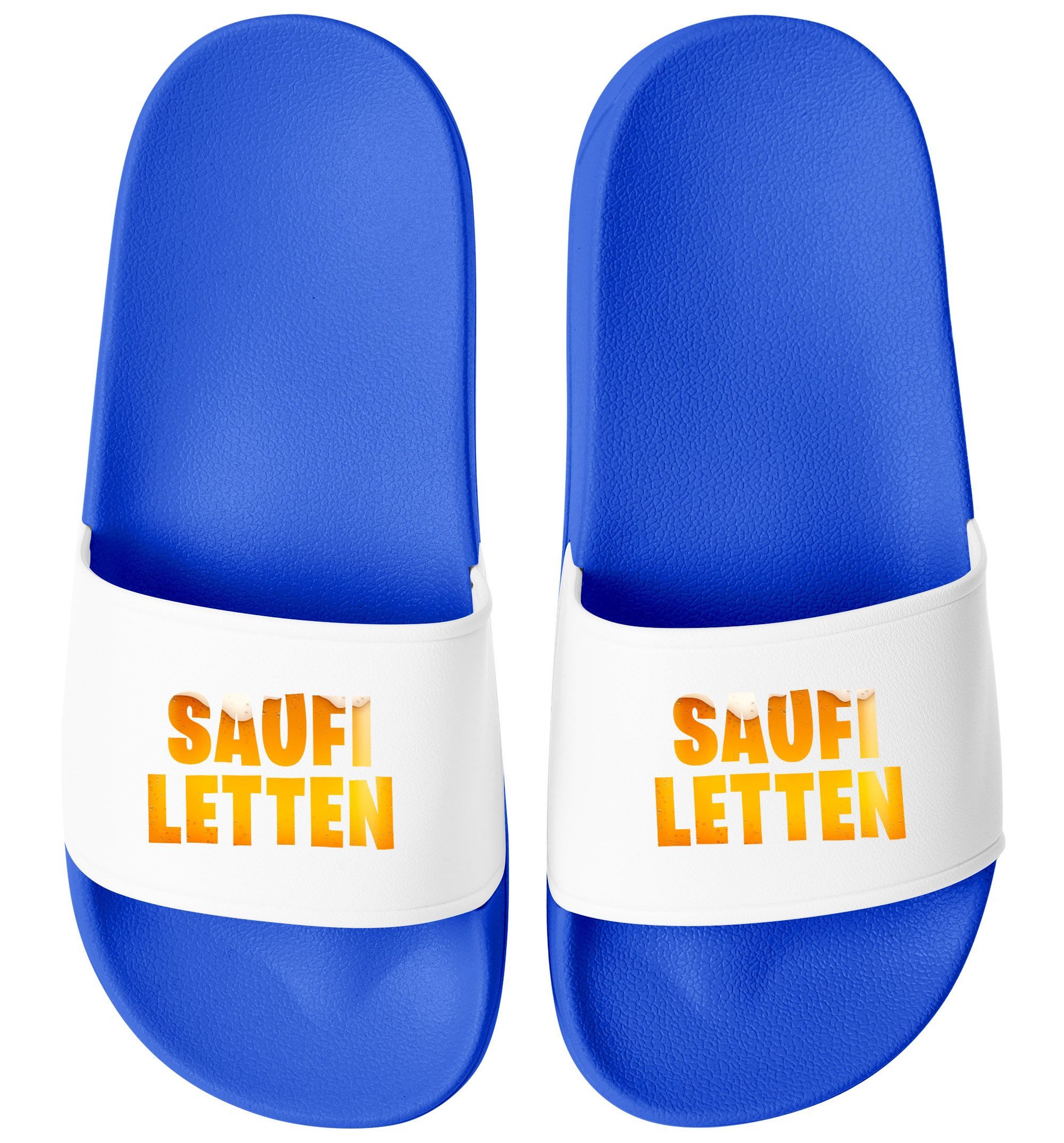 MoonWorks Badeschlappen Spruch Saufi Letten Badelatschen günstig online kaufen