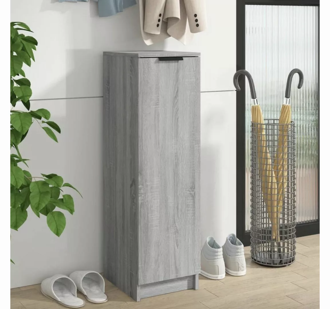 furnicato Schuhschrank Grau Sonoma 30x35x100 cm Holzwerkstoff günstig online kaufen