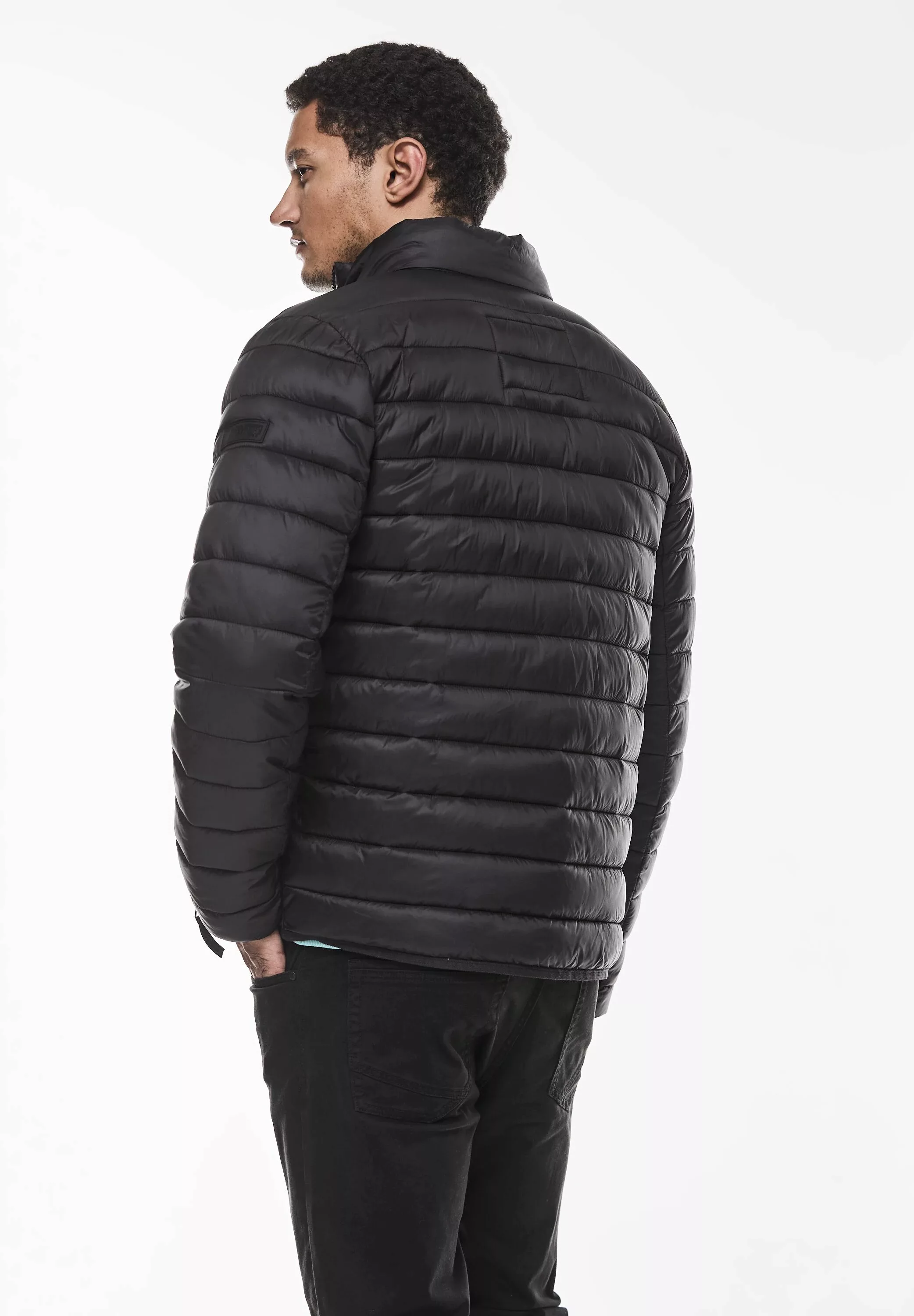 STREET ONE MEN Steppjacke, ohne Kapuze, in Unifarbe günstig online kaufen