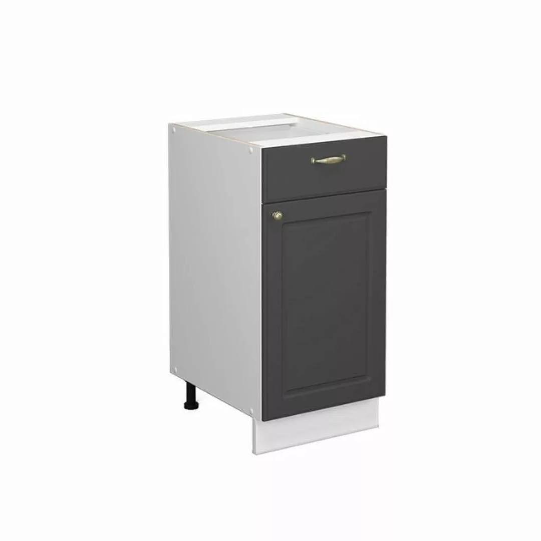 Vicco Midischrank Fame-Line, Anthrazit-Gold/Weiß, 40 x 81.6 cm ohne Arbeits günstig online kaufen