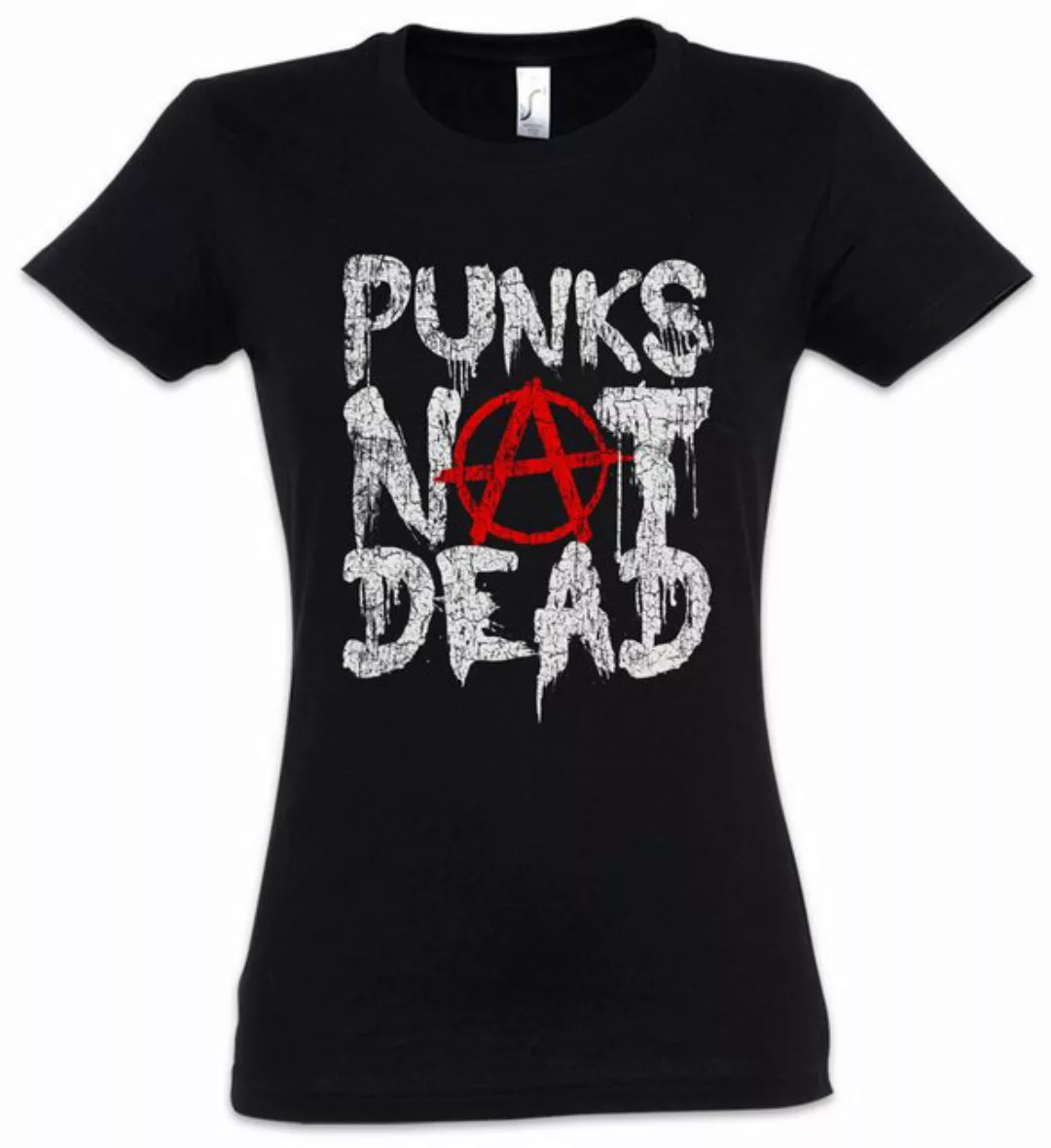 Urban Backwoods Print-Shirt Punks Not Dead II Damen T-Shirt Music DJ MC Pun günstig online kaufen