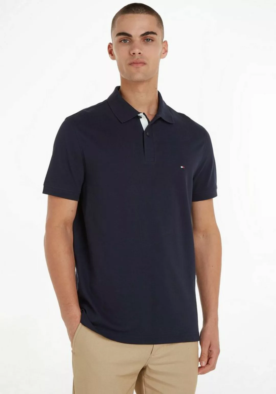 Tommy Hilfiger Poloshirt FLAG UNDER PLACKET REG POLO günstig online kaufen