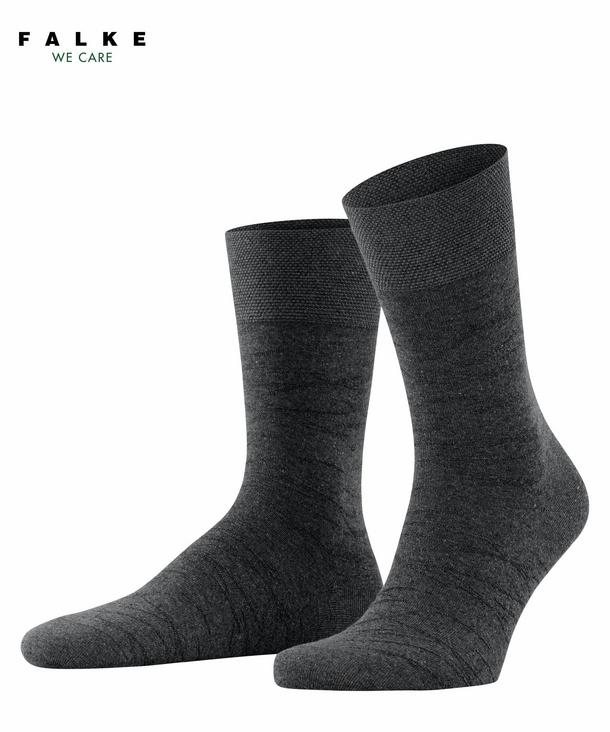 FALKE Sensitive Plant Soft Herren Socken, 39-42, Grau, Baumwolle, 12440-311 günstig online kaufen