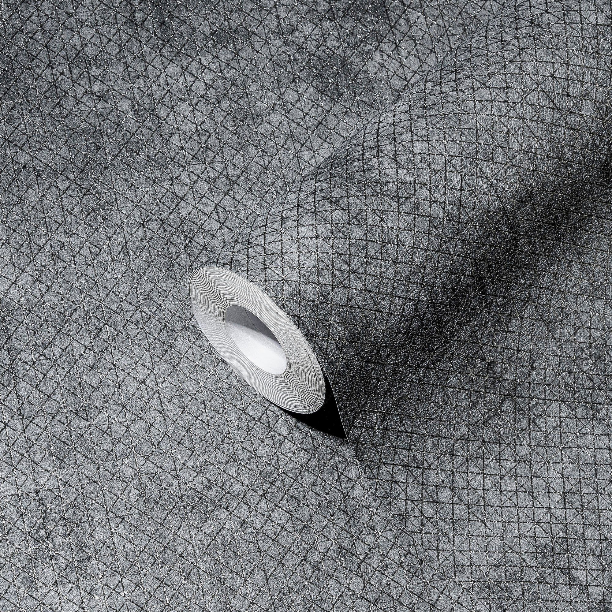 Bricoflor Rote Tapete Vliestapete Modern Geometrische Wandtapete in Dunkelr günstig online kaufen