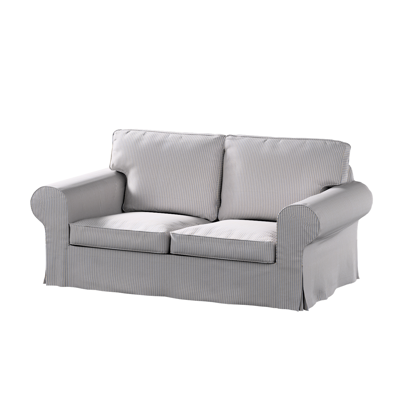 Bezug für Ektorp 2-Sitzer Schlafsofa ALTES Modell, beige-blau, Sofabezug Ek günstig online kaufen