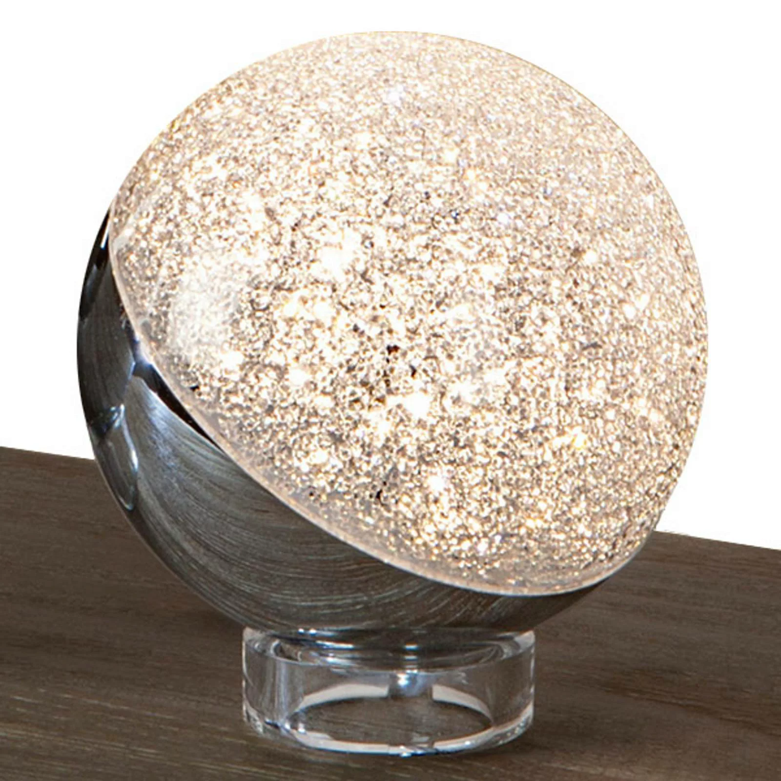 LED-Tischleuchte Sphere, chrom, Ø 12 cm günstig online kaufen