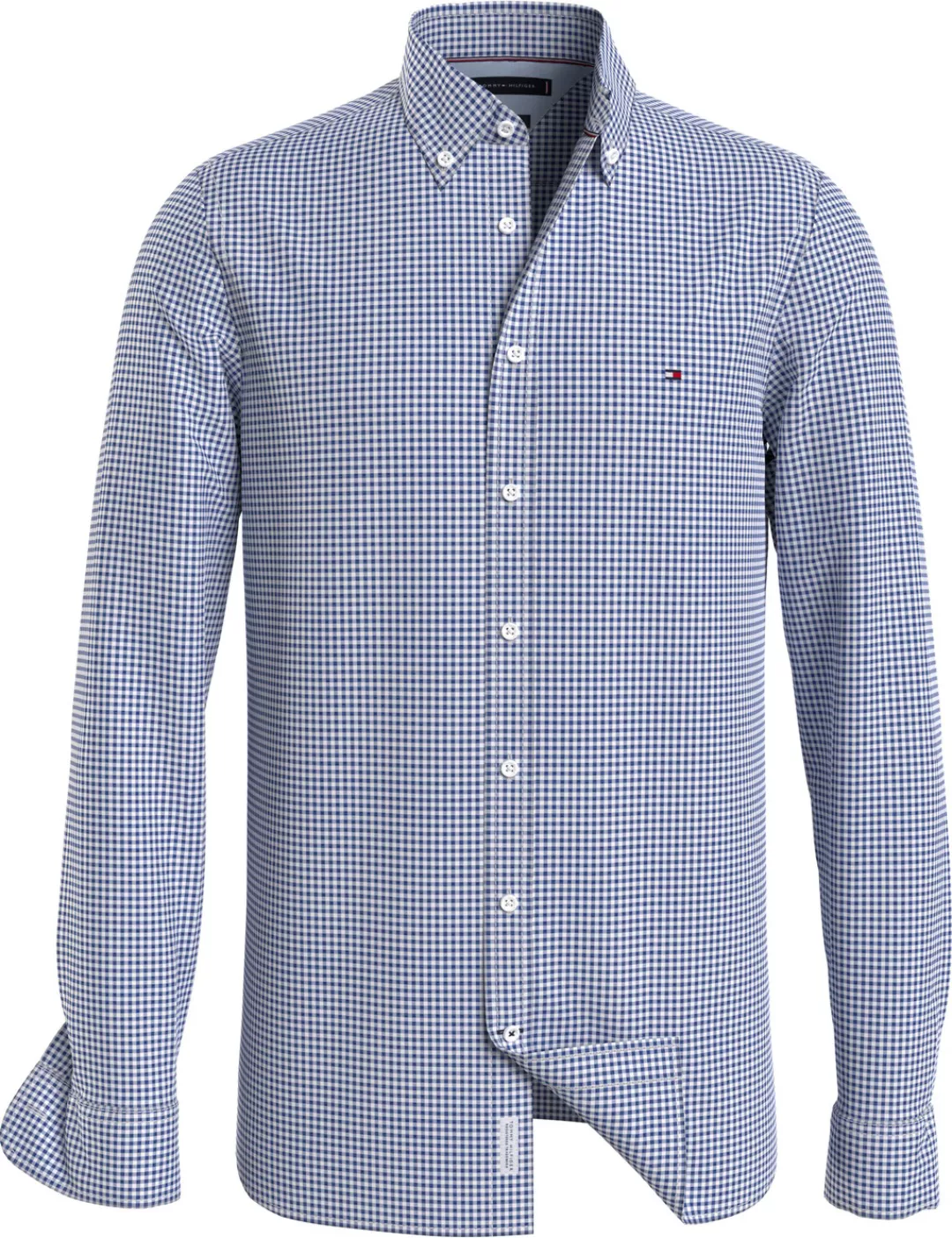 Tommy Hilfiger Karohemd "FLEX TEXTURED GINGHAM SF SHIRT", mit kleiner Logos günstig online kaufen