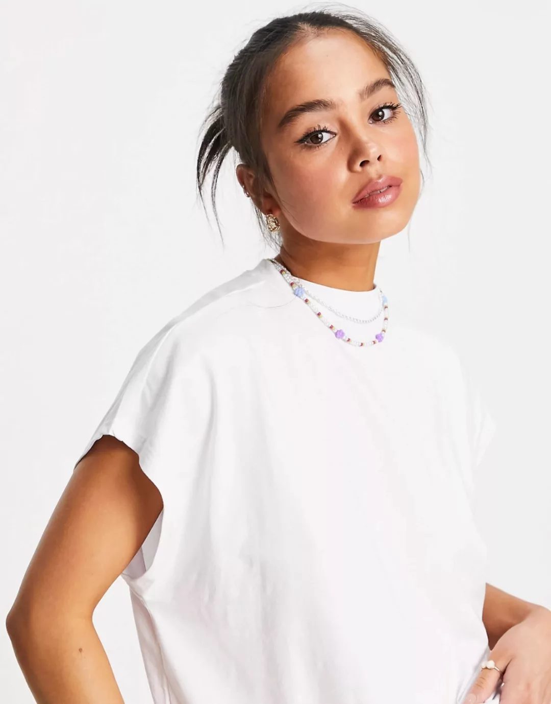 Noisy May Hailey Bg Kurzärmeliges T-shirt XL Bright White günstig online kaufen