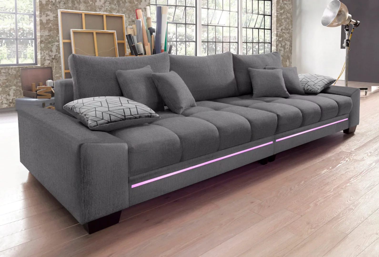 INOSIGN Big-Sofa "Nikita", wahlweise mit Kaltschaum (140kg Belastung/Sitz), günstig online kaufen