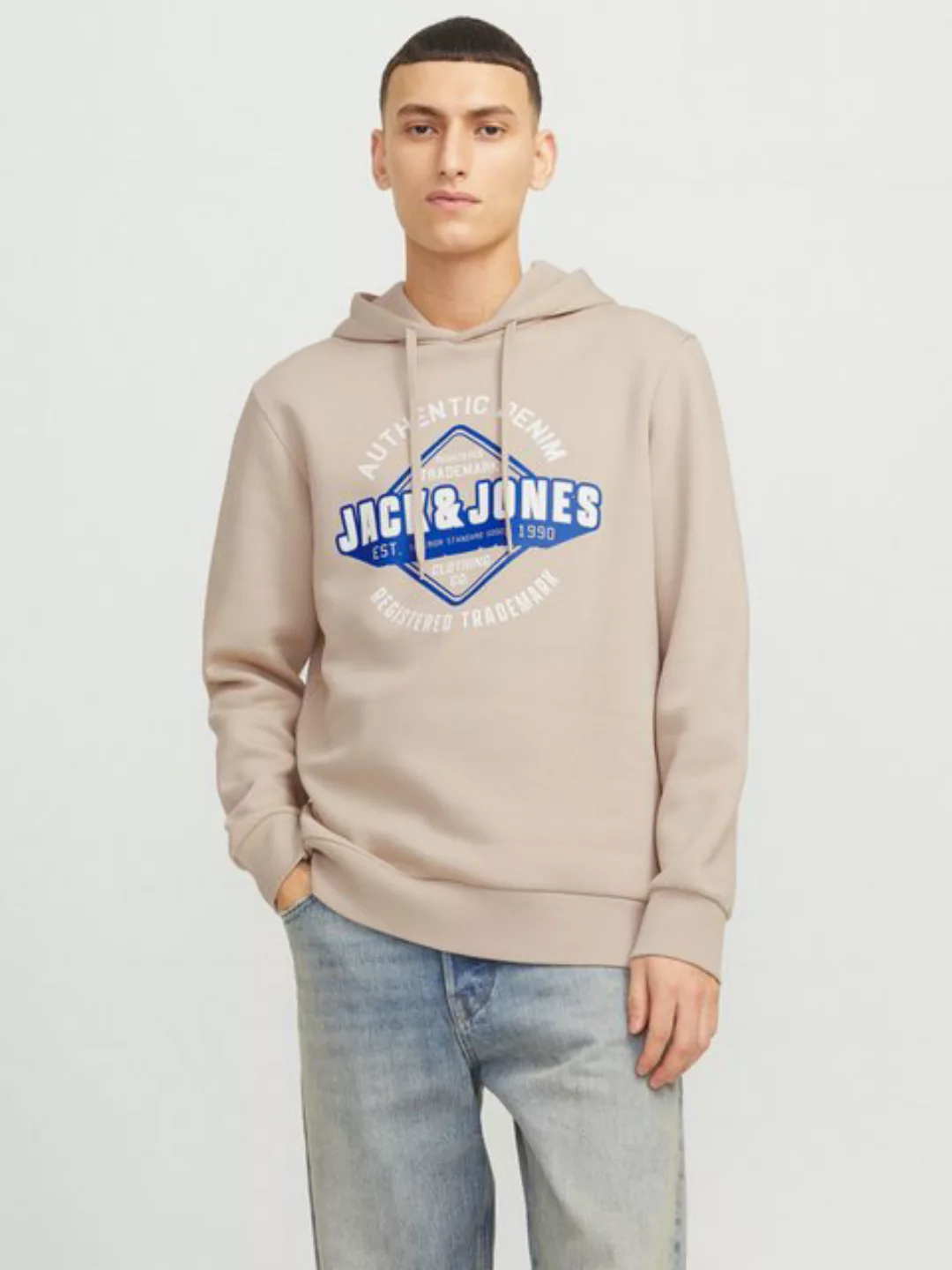 Jack & Jones Kapuzensweatshirt "JJELOGO SWEAT HOOD 2 COL 24/25 NOOS", mit L günstig online kaufen