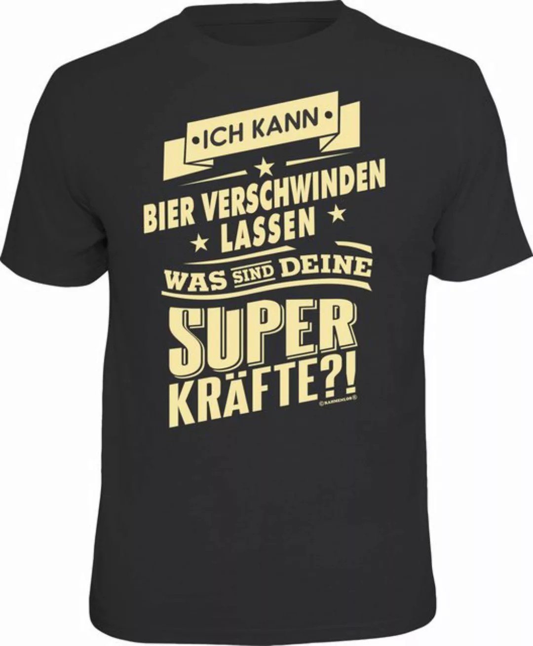 RAHMENLOS® T-Shirt Superkräfte? Ich kann Bier verschwinden lassen günstig online kaufen