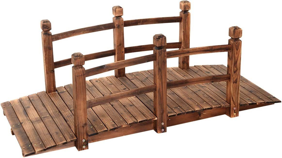 KOMFOTTEU Zierbrücke Holzbrücke, bis zu 100kg, günstig online kaufen