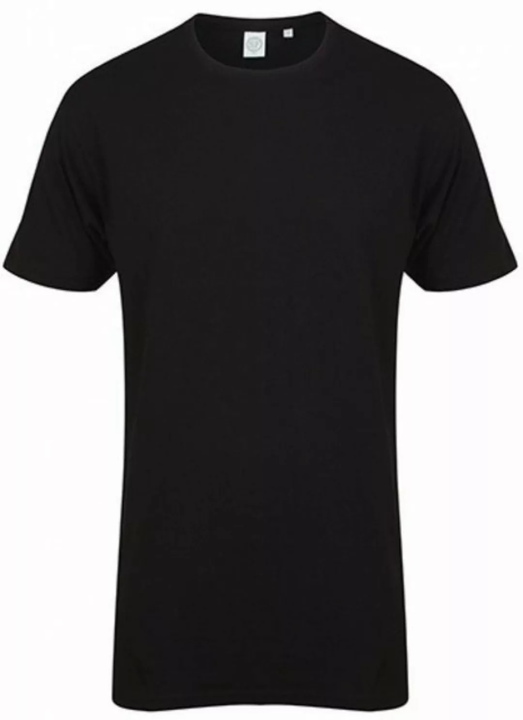 SF Men Rundhalsshirt Herren Longline T-Shirt With Dipped Hem / Single-Jerse günstig online kaufen