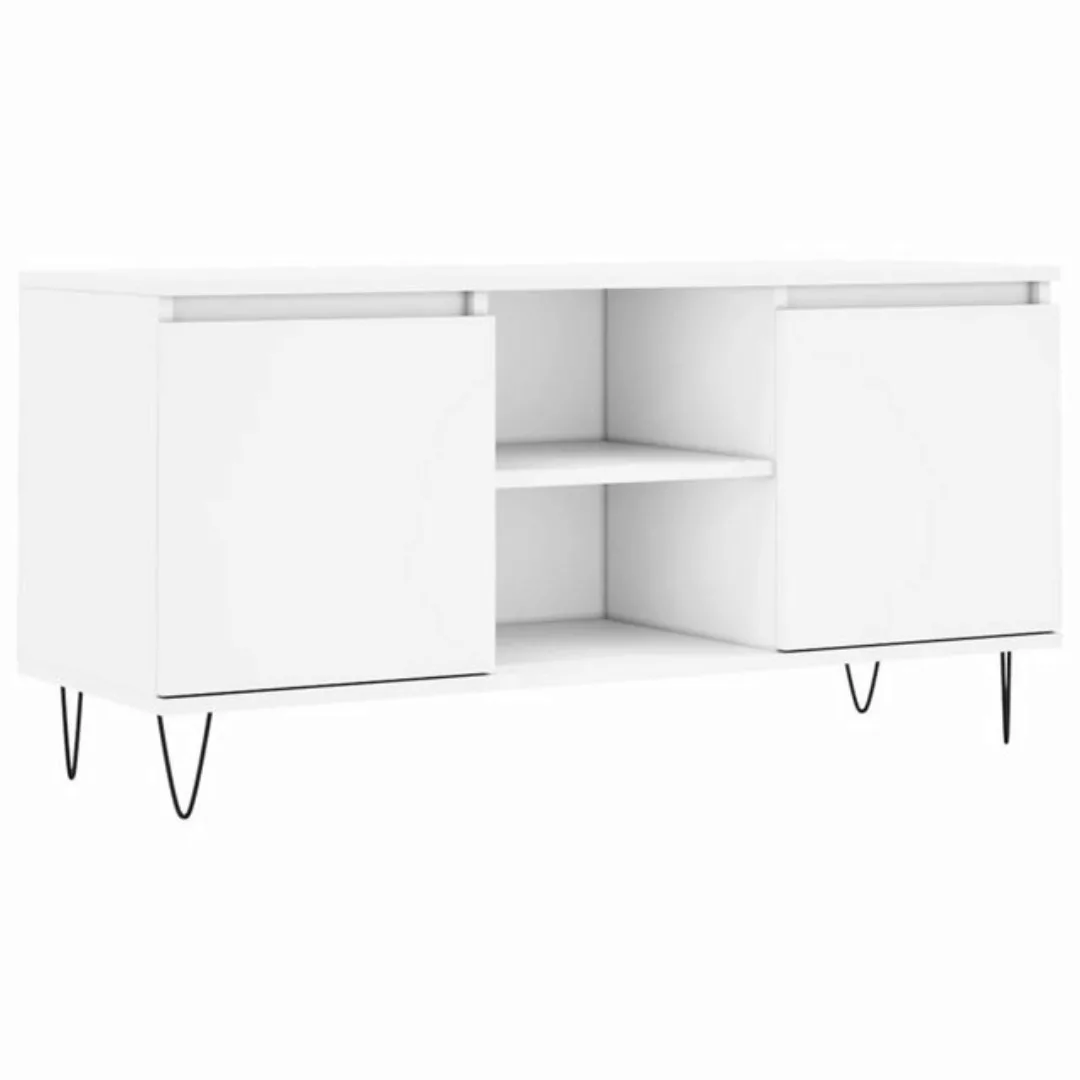 vidaXL TV-Schrank TV-Schrank Weiß 104x35x50 cm Spanplatte günstig online kaufen