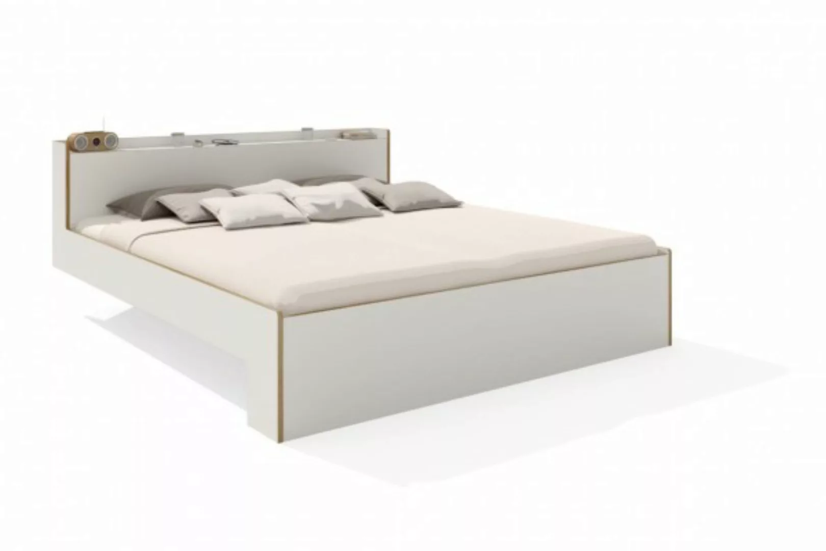 NOOK Doppelbett Weiß 180 x 220 cm günstig online kaufen