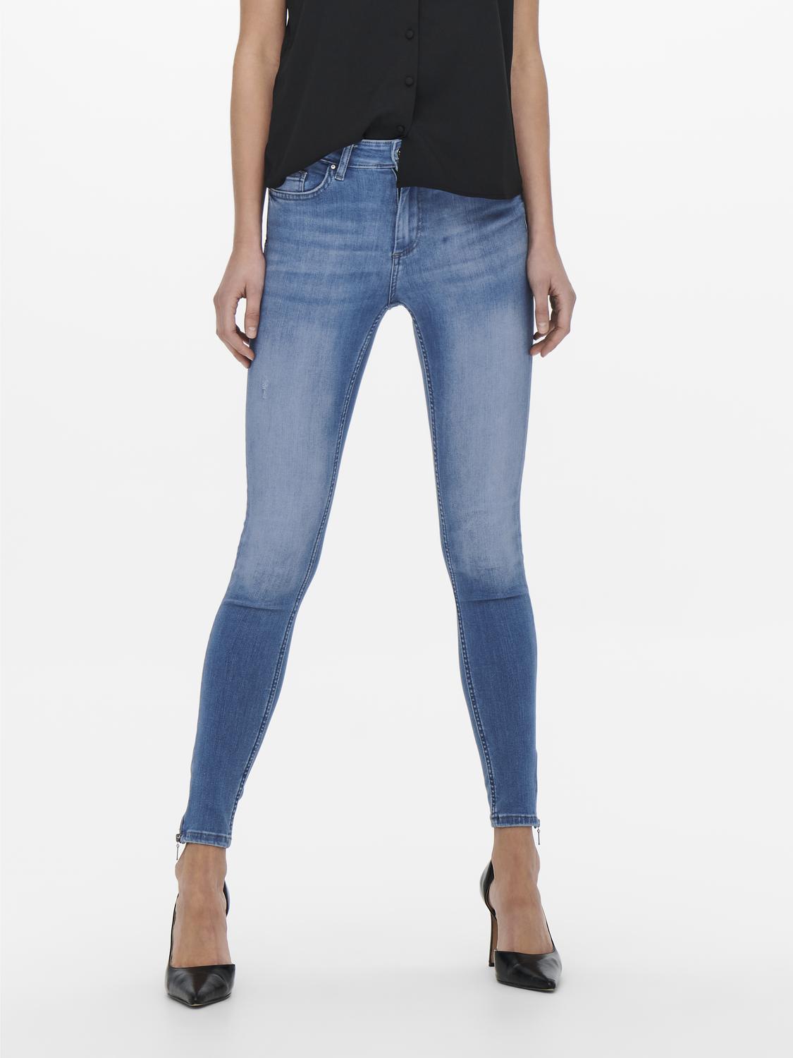 ONLY Skinny-fit-Jeans "ONLBLUSH MID SKINNY ANKLE ZIP DNM BOX" günstig online kaufen