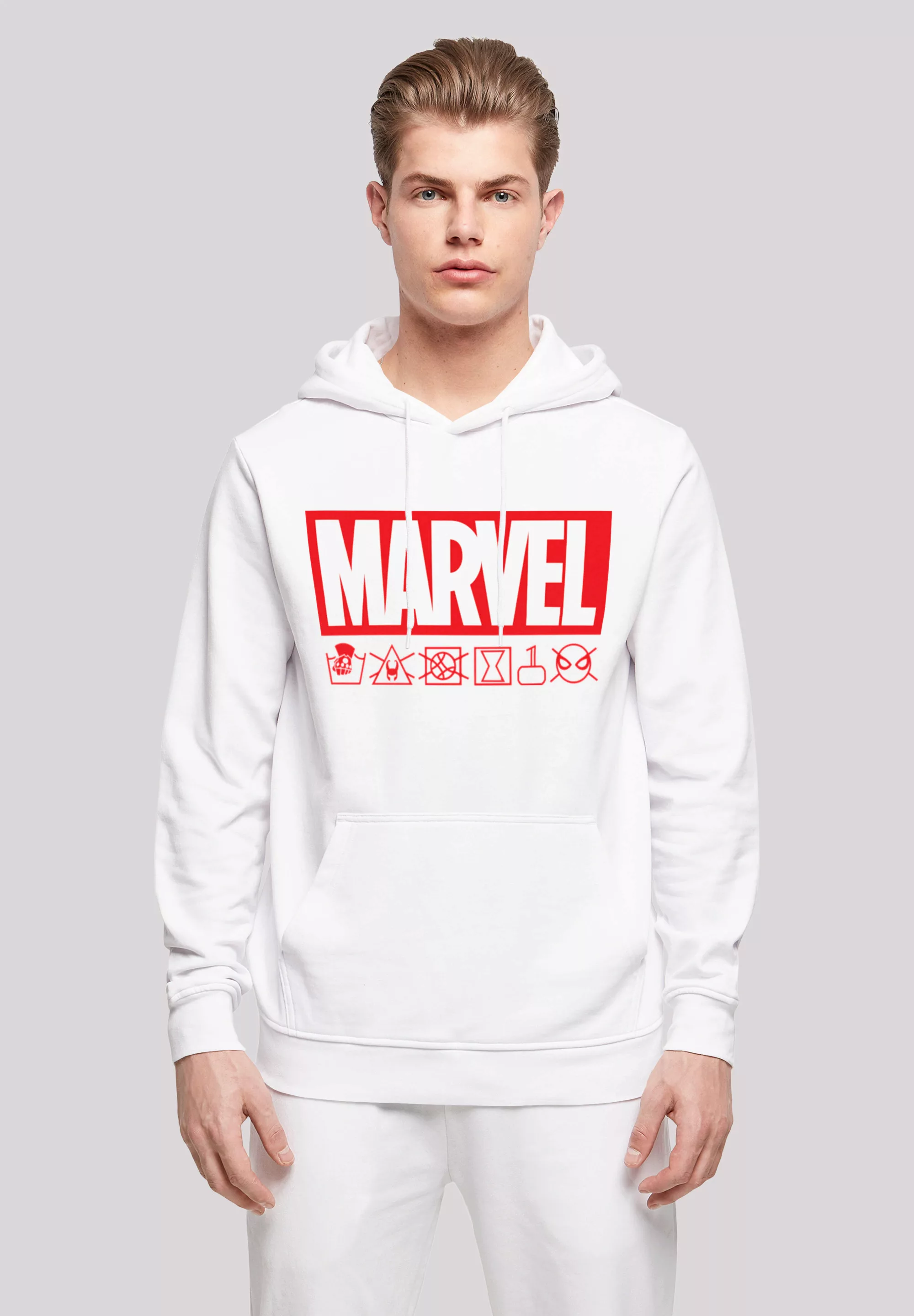 F4NT4STIC Kapuzenpullover "Marvel Logo washed Care Waschanleitung", Print günstig online kaufen