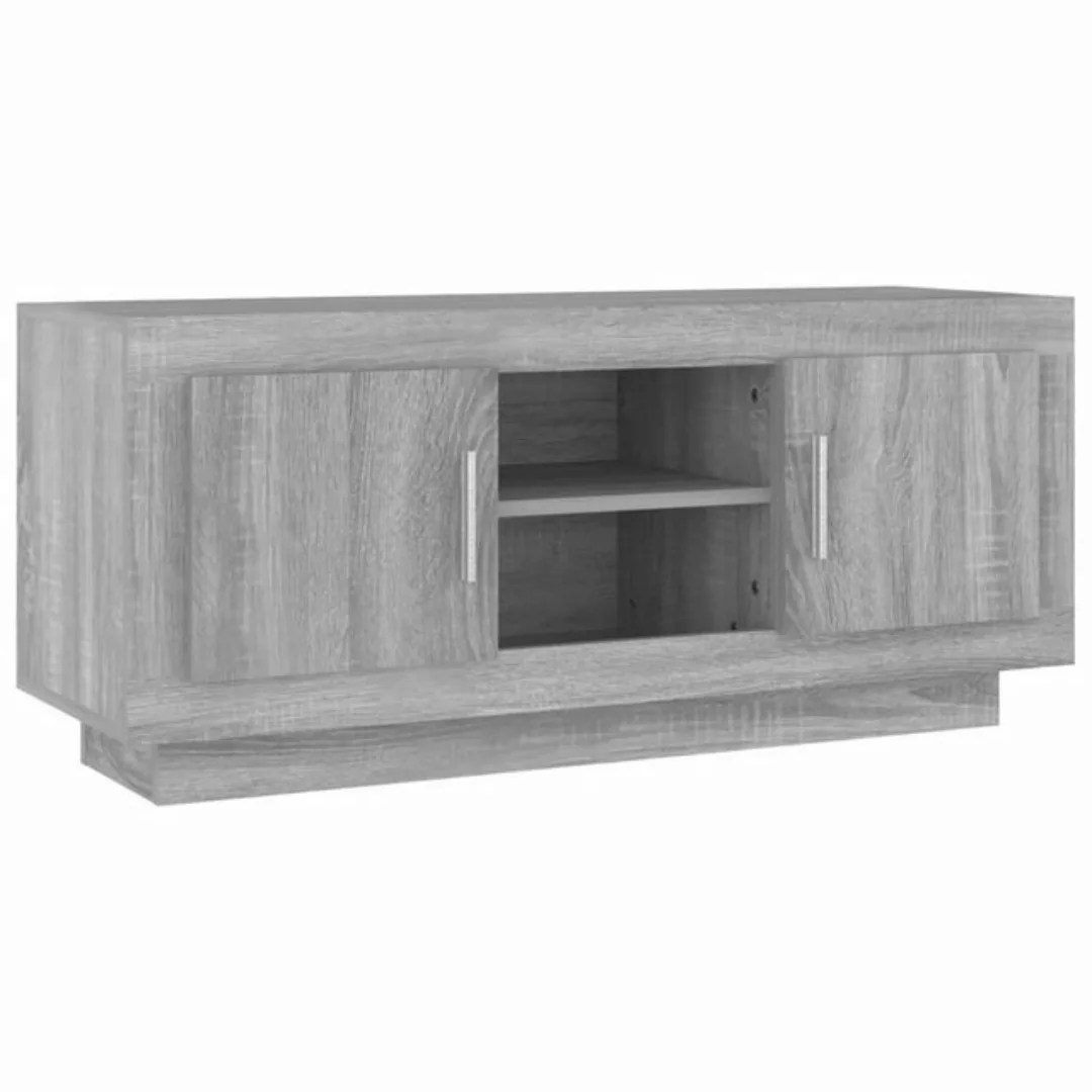 vidaXL TV-Schrank TV-Schrank Grau Sonoma 102x35x45 cm Spanplatte Lowboard F günstig online kaufen