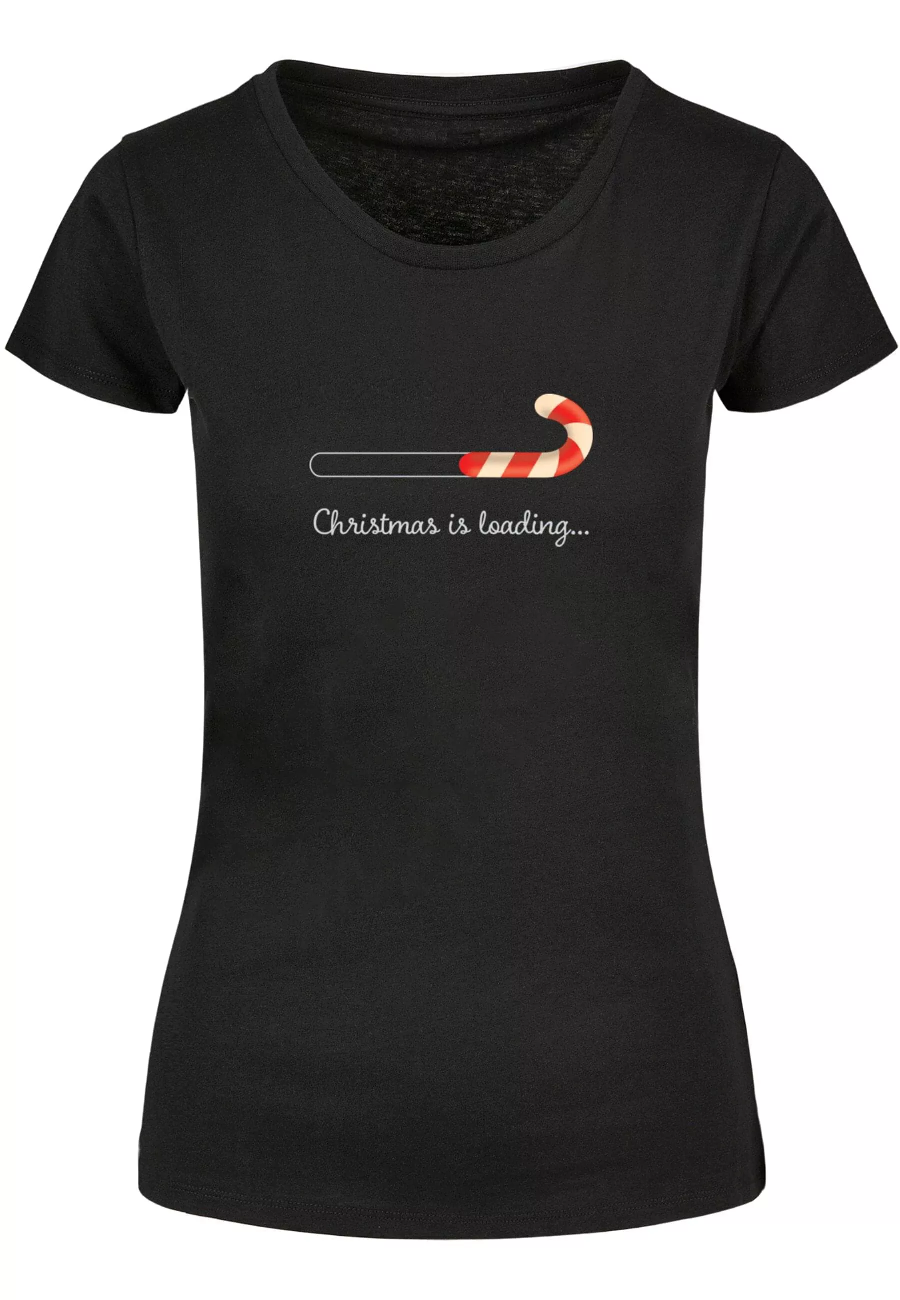 Merchcode T-Shirt "Merchcode Damen Ladies Christmas Loading Basic Tee" günstig online kaufen