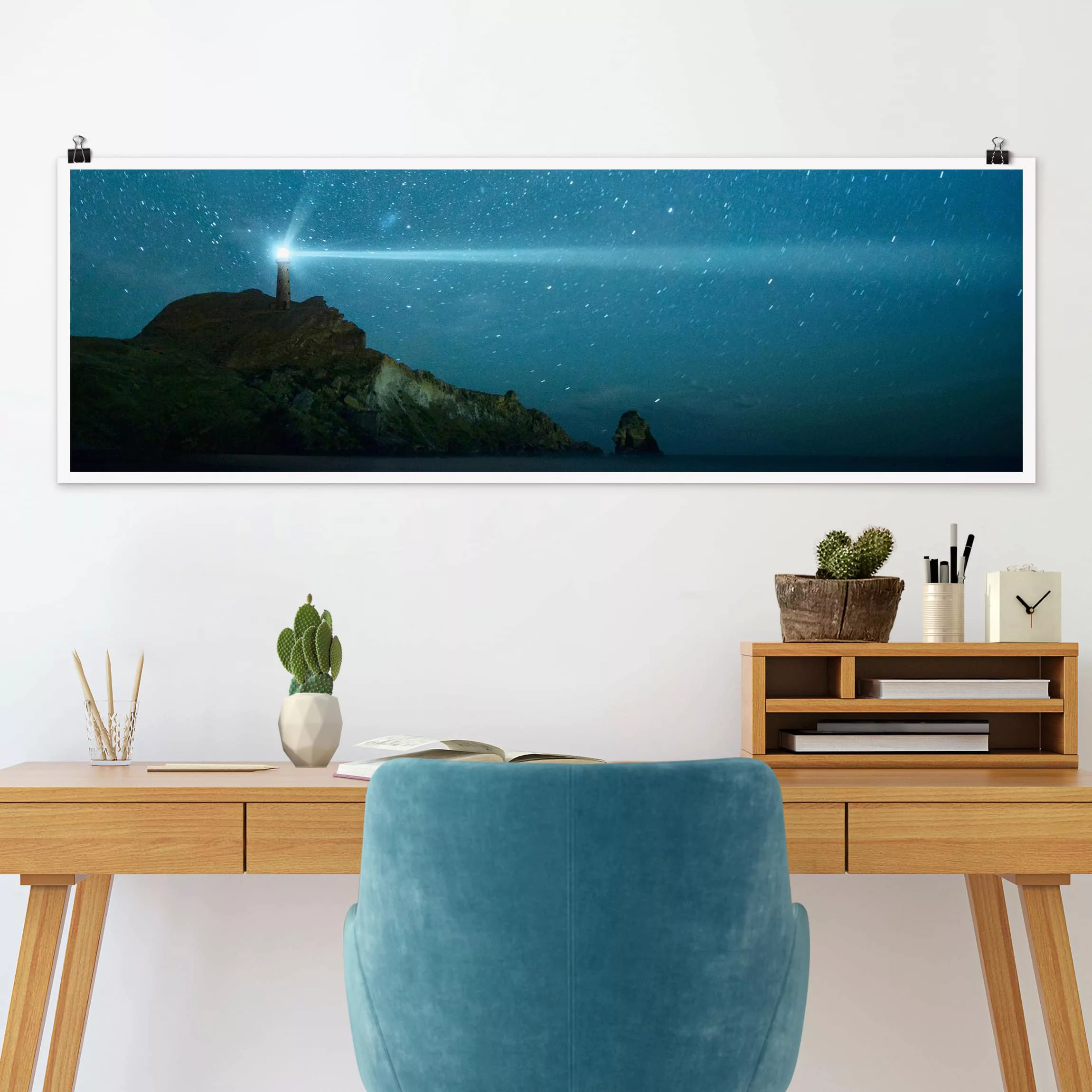 Panorama Poster Natur & Landschaft Leuchtturm günstig online kaufen