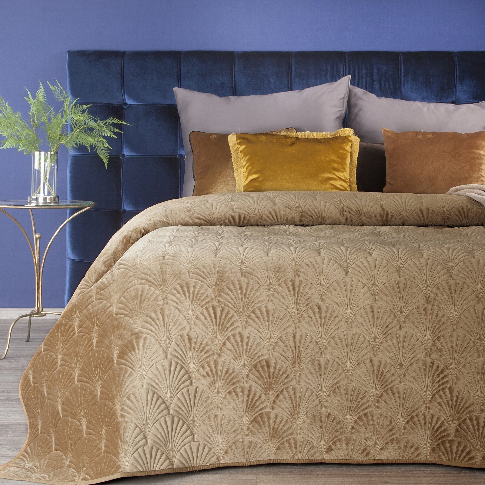 Eurofirany Tagesdecke RIA, Elegante Tagesdecke Velvet günstig online kaufen